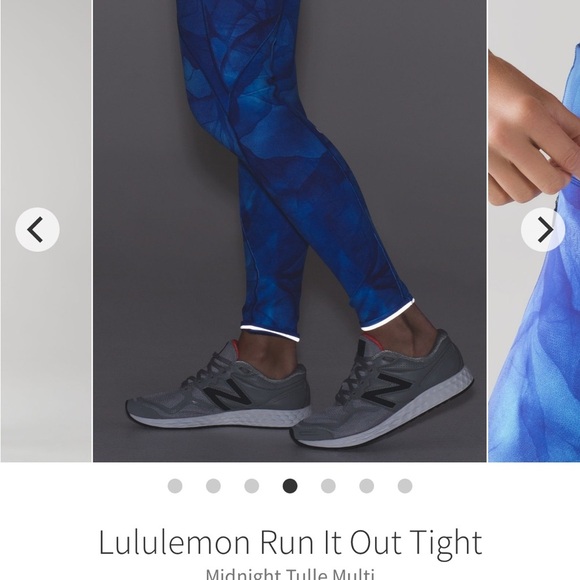 Lululemon Athletica Blue Run It Out Tight Leggings - Picture 5 of 10